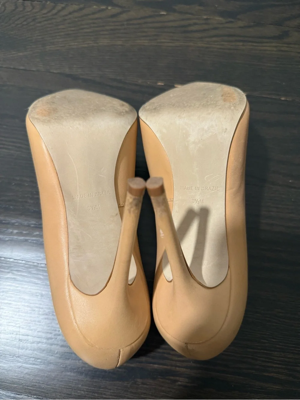 Steve Madden Beige Nude Pointed-Toe Stiletto Pumps